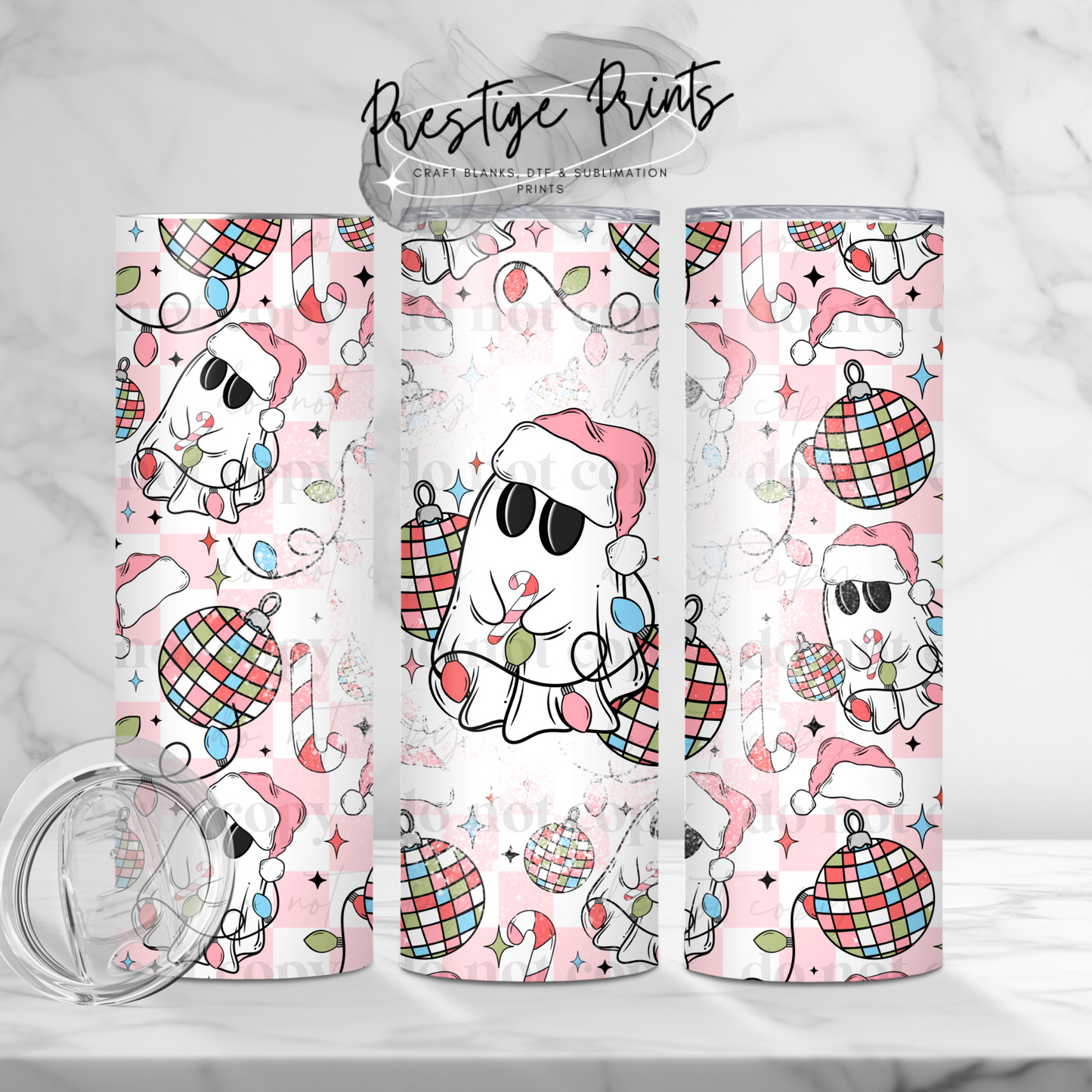 20oz Party Ghost wrap