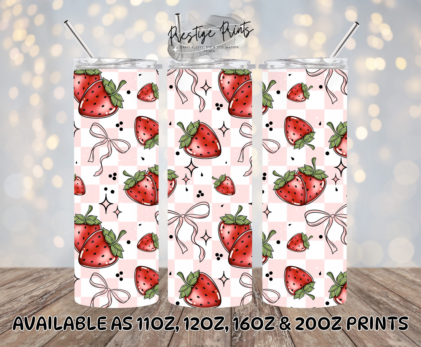 Seamless Coquette Strawberry Wrap