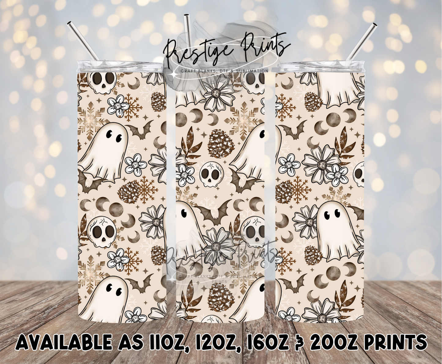 Seamless Celestial Ghost Wrap