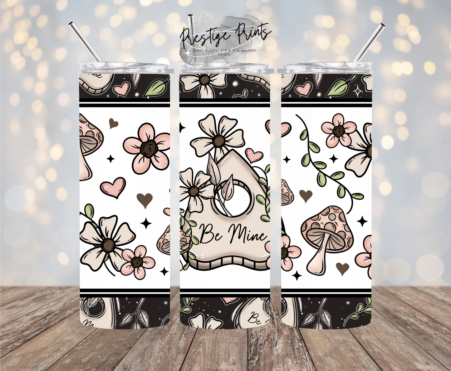 20oz Be Mine Ouija Tumbler wrap