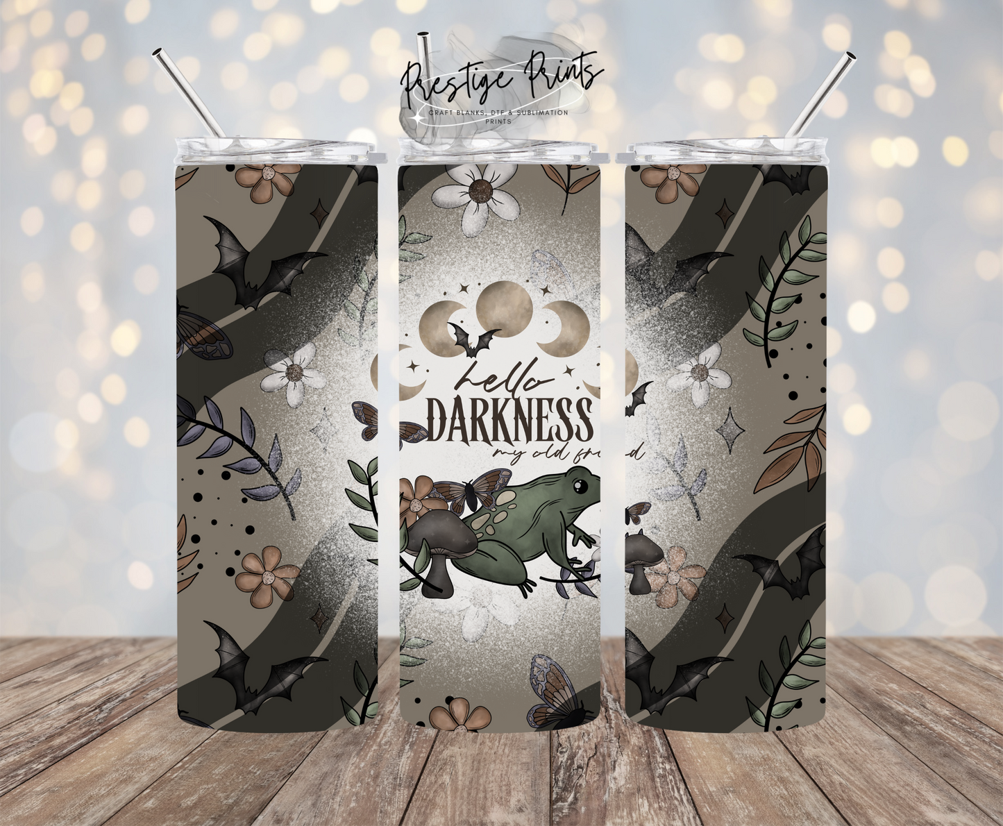 20oz Hello Darkness Tumbler wrap