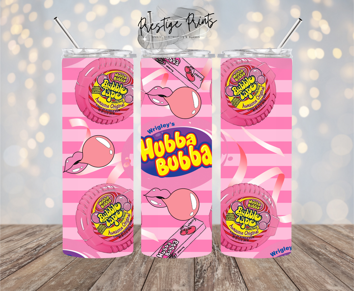 20oz Bubblegum Tumbler wrap