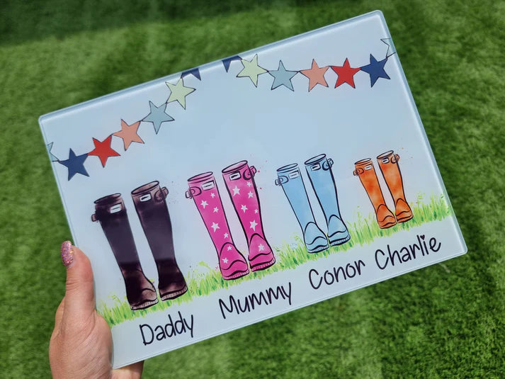 Smooth Glass Sublimation Chopping board - 20 x 28cm