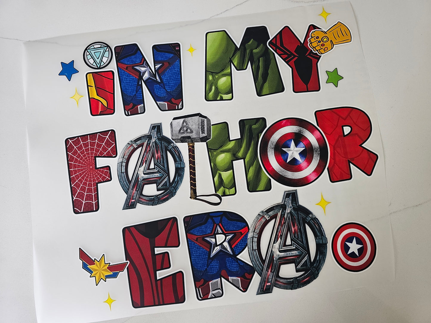 10 Inch Fa-thor DTF Print