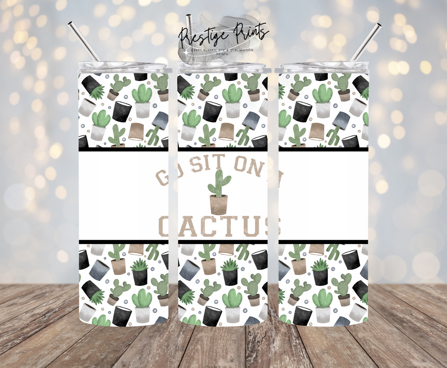 20oz Sit on a Cactus Tumbler wrap