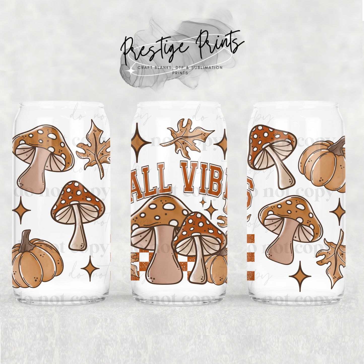 16oz Autumn Vibe Sublimation Libbey wrap