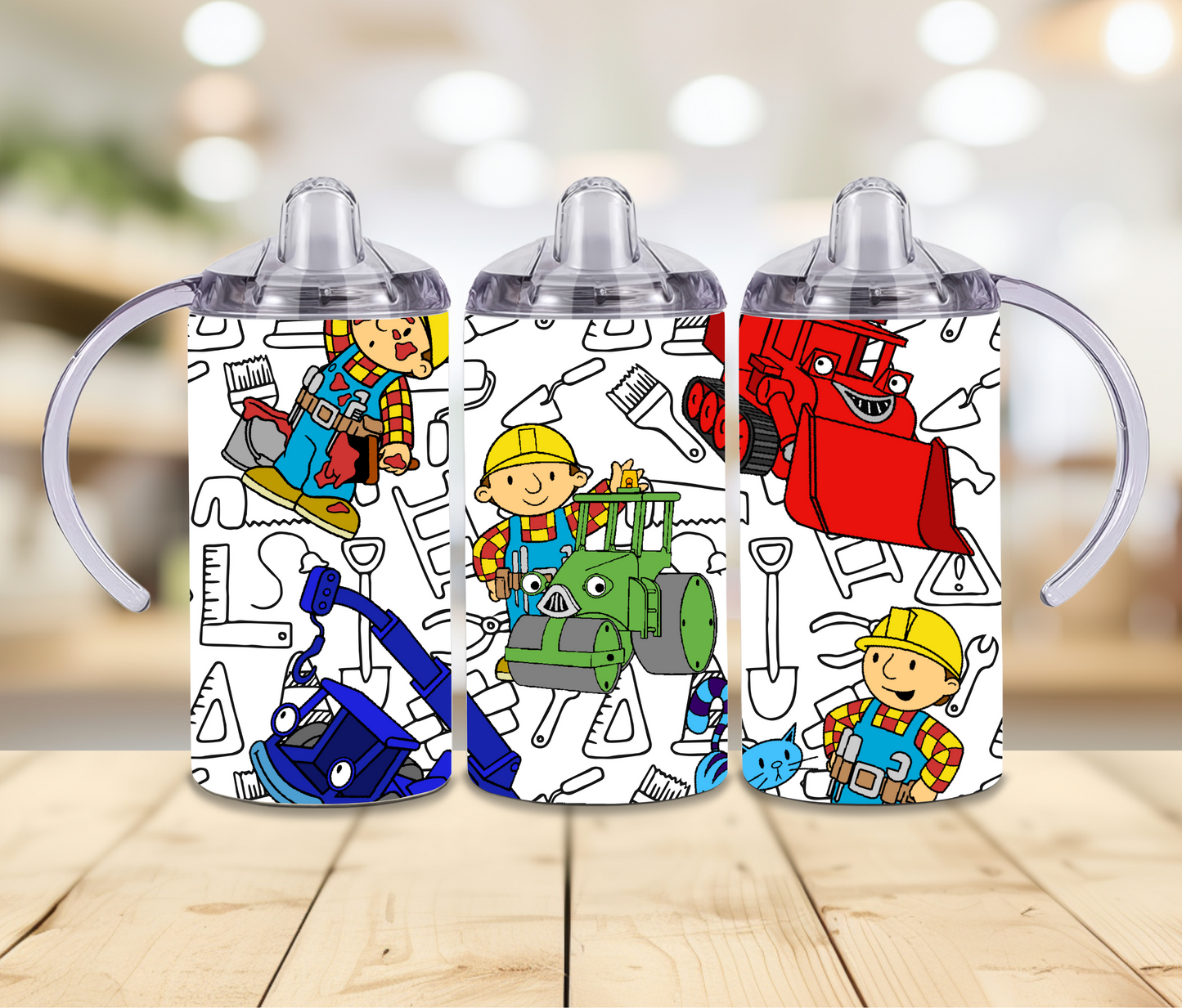 12oz Builder Sippy Print