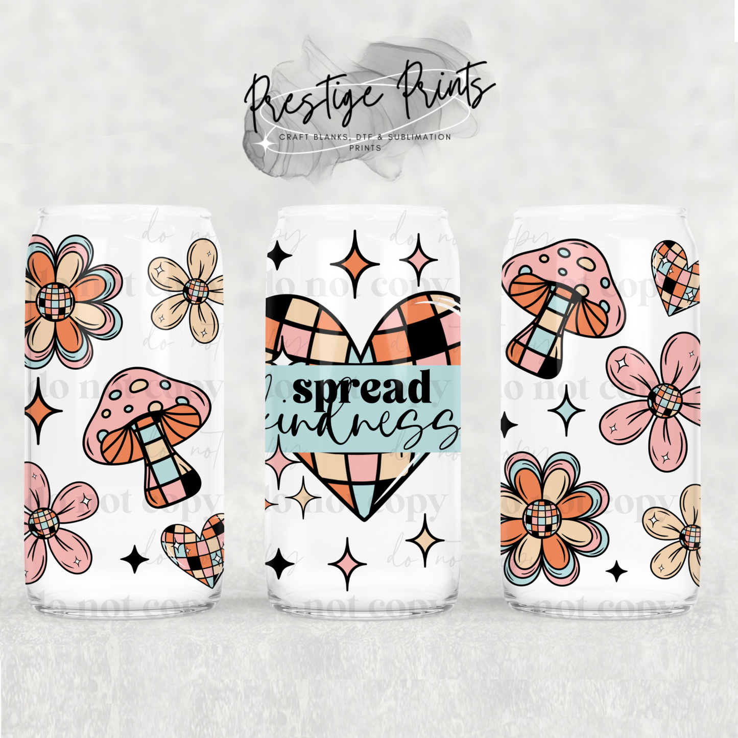16oz Kindness Sublimation Libbey wrap