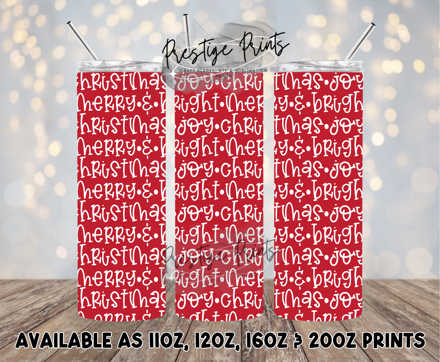 Seamless Merry & Bright Wrap