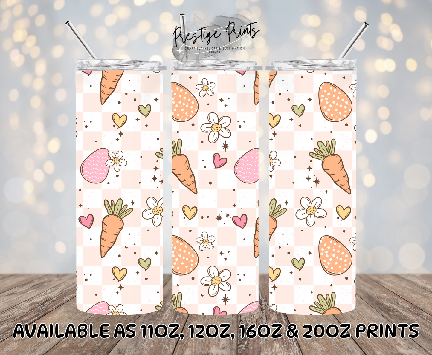 Seamless Easter Carrot Eggs Wrap