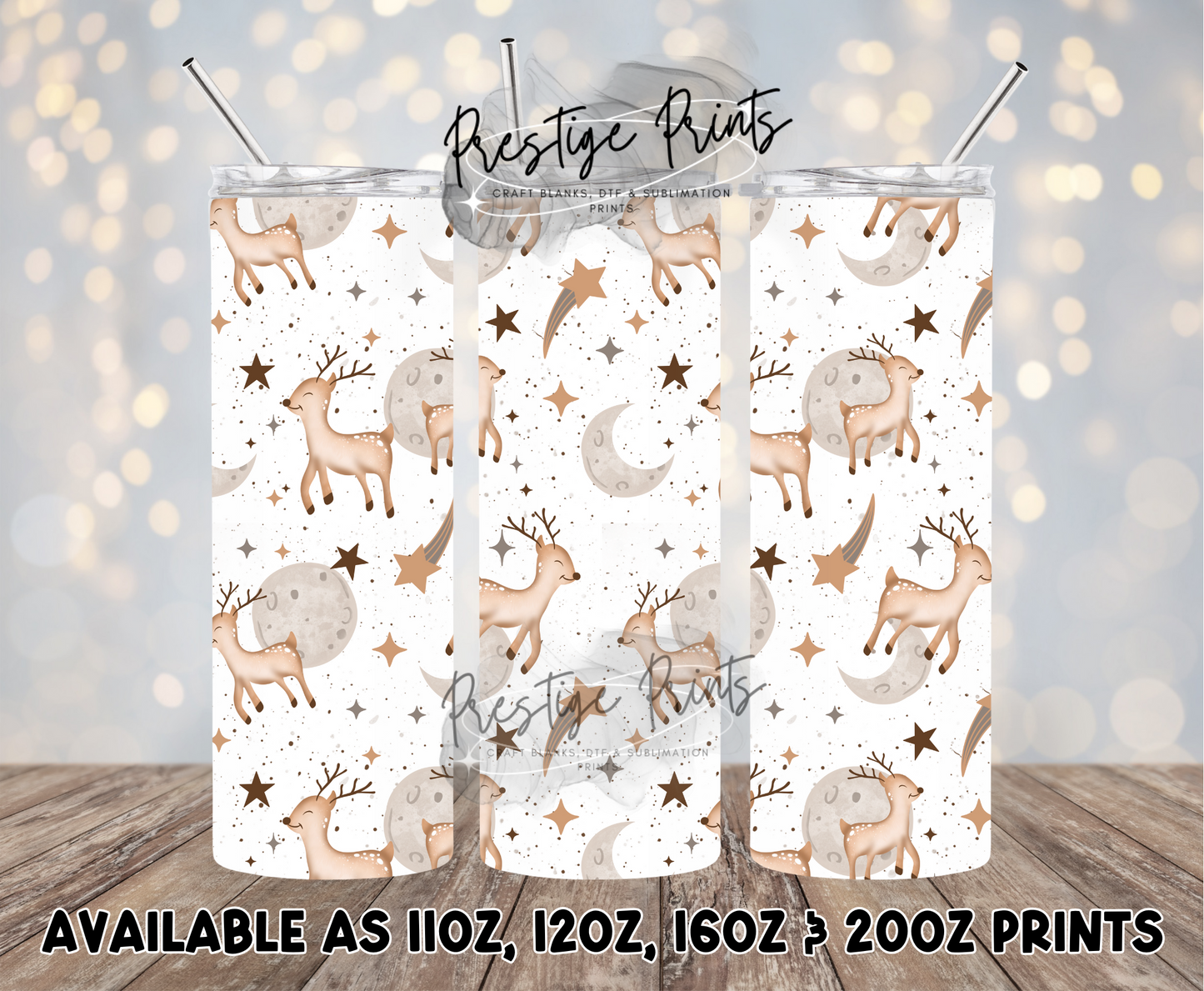 Seamless Reindeers Wrap