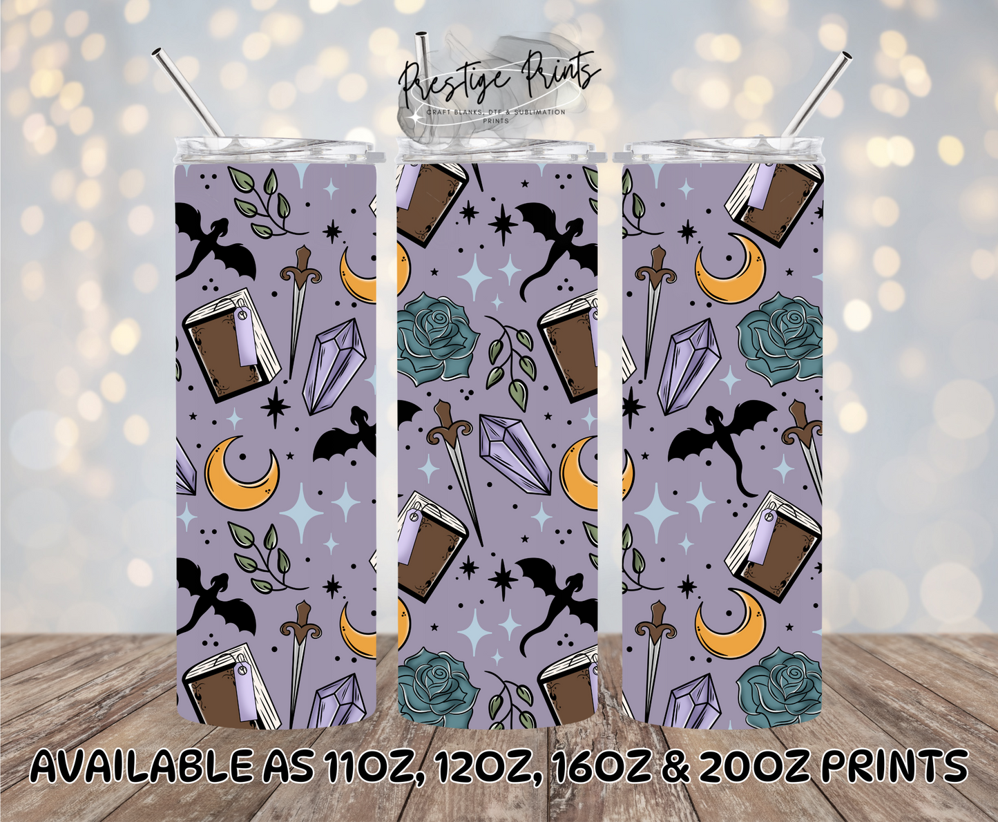 Seamless Fantasy Reader bookish Wrap