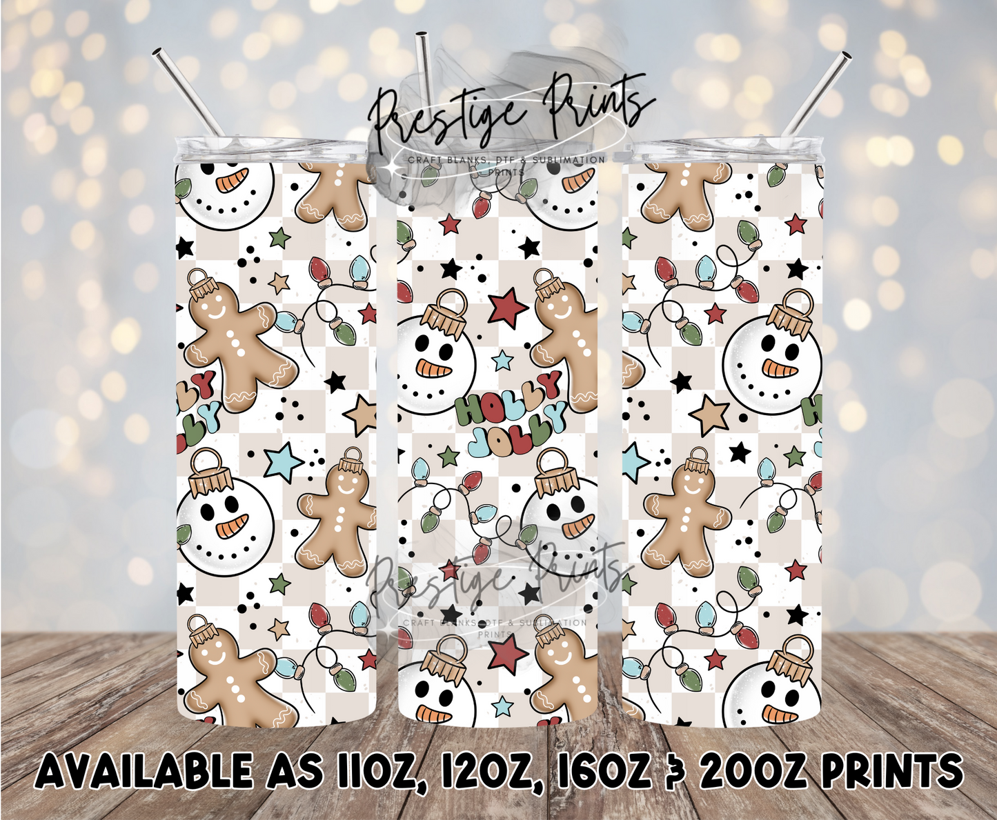 Seamless Holly Jolly Wrap