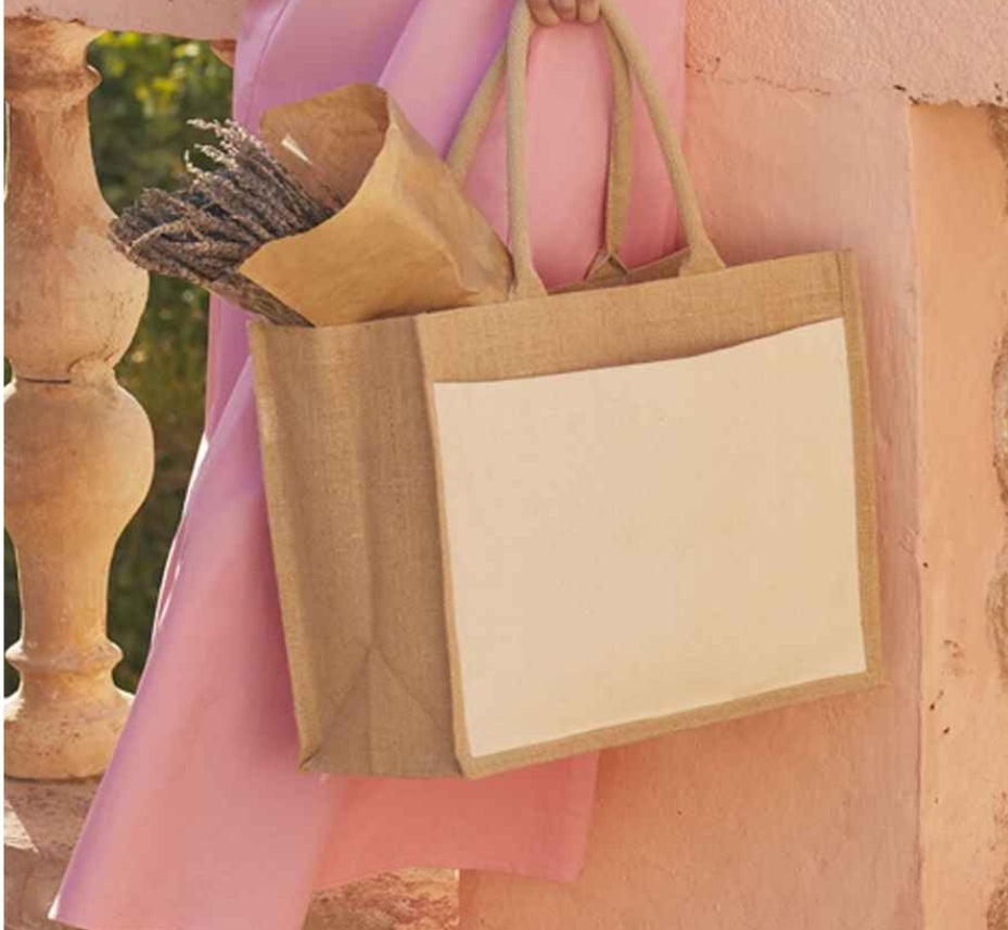 Natural Jute Shopper Tote bags