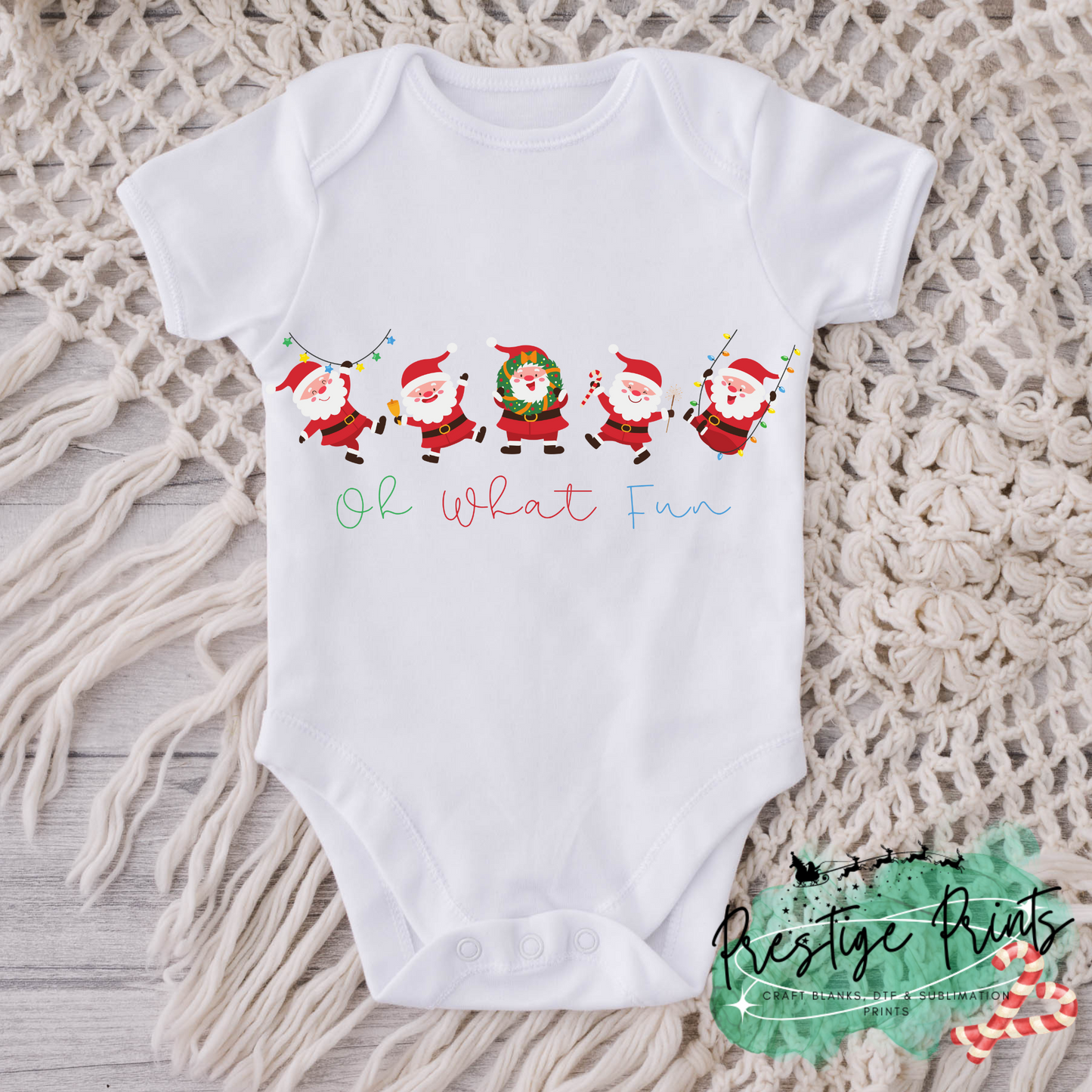 8 Inch Santa Fun DTF Print