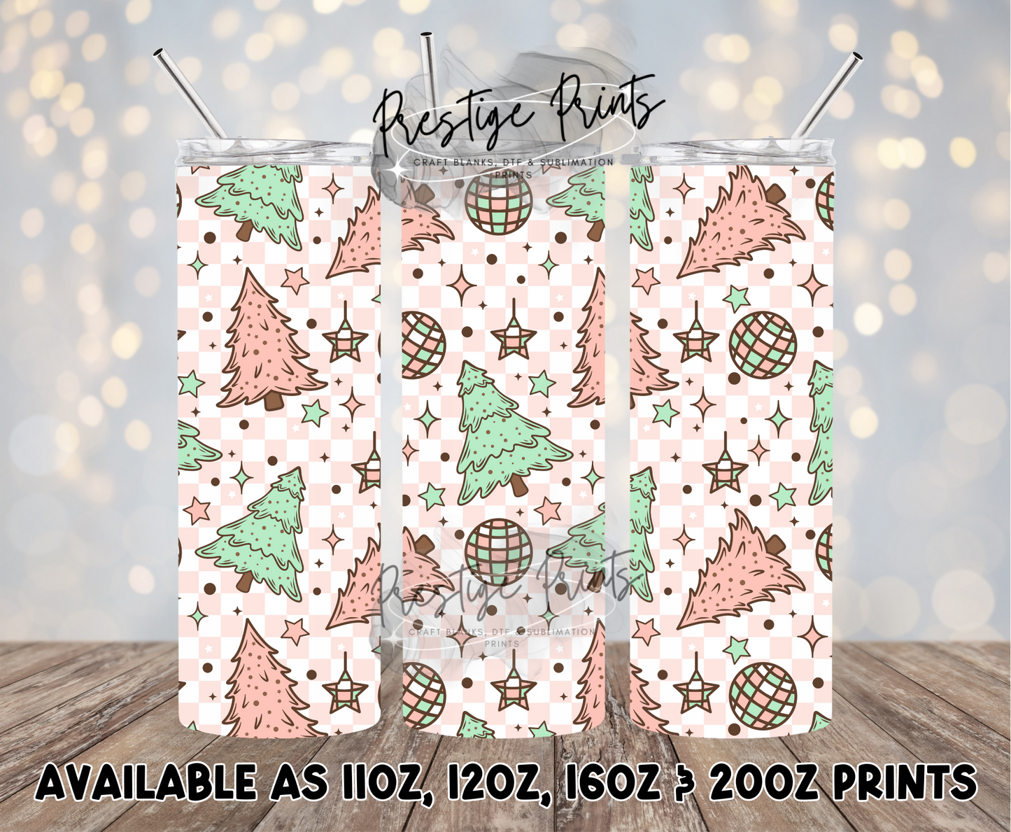 Seamless Christmas Tree Party Wrap