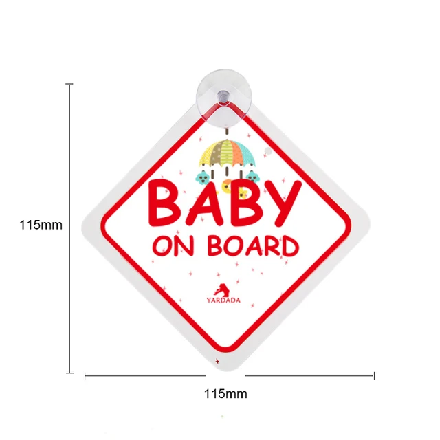Baby on Board Sublimation sign