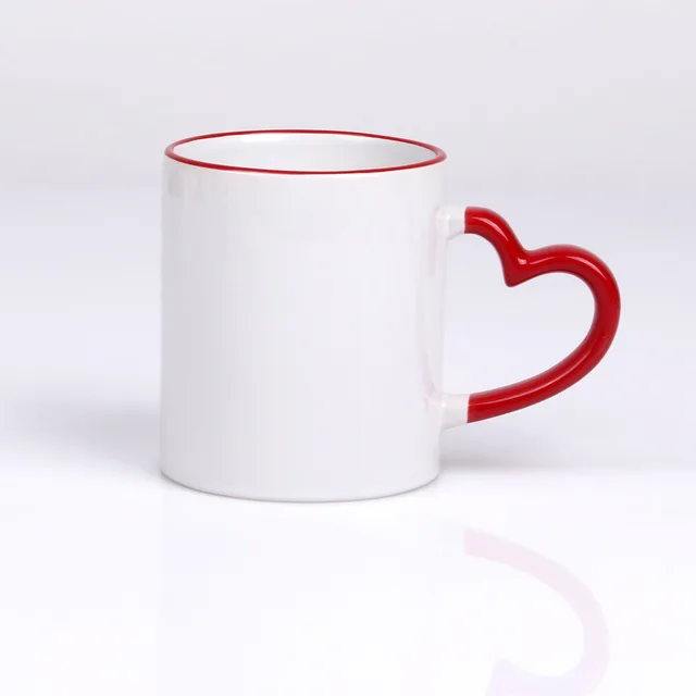 Heart Handle Sublimation Mug