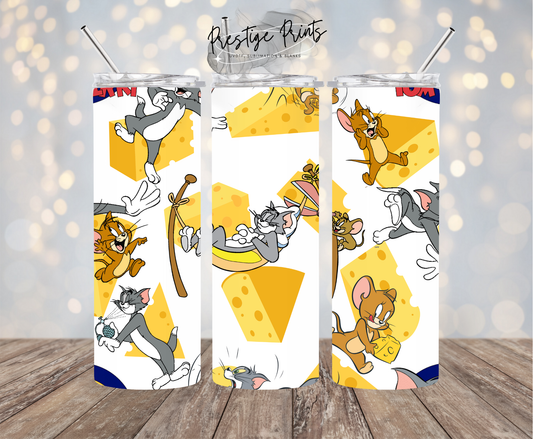 20oz Cat & Mouse Tumbler wrap