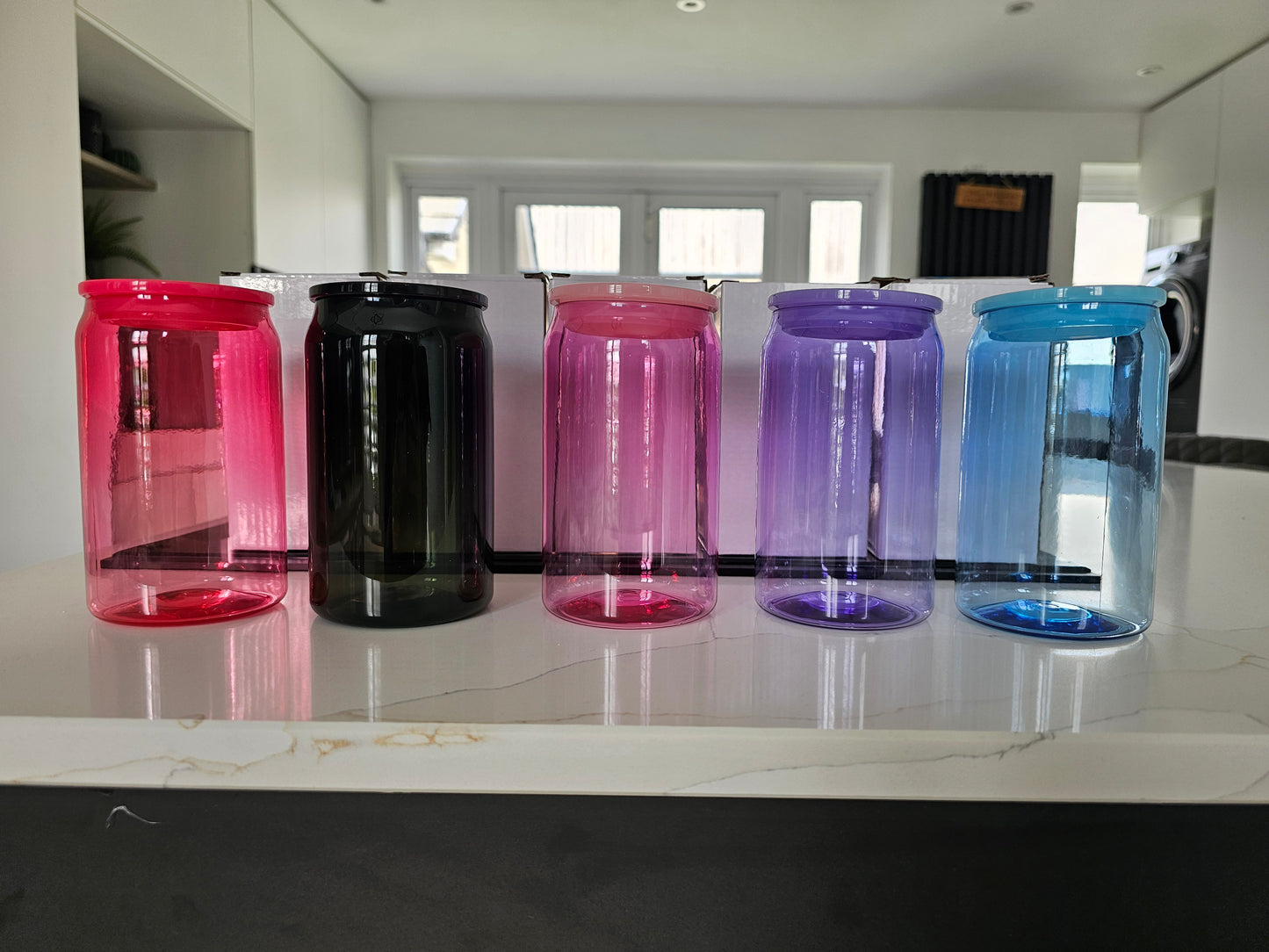 Coloured Plastic 16oz Libbey cup