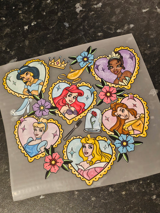 8 Inch Princess DTF Print