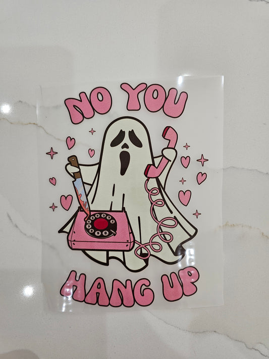 4 Inch Ghost hang up DTF Print