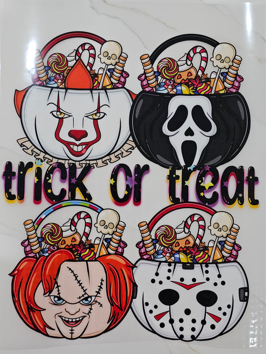 Horror trick or treat 8 Inch DTF