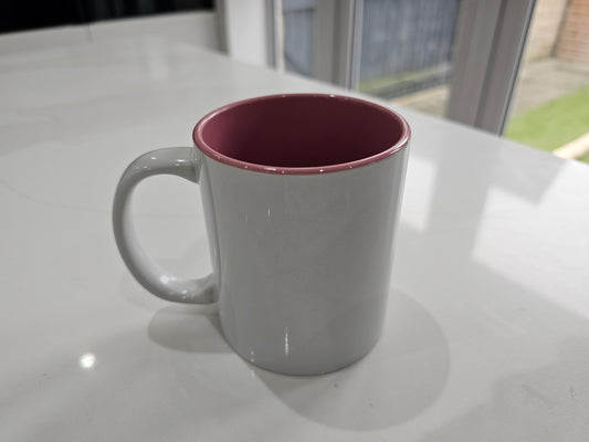 Pink Inner 11oz sublimation mug