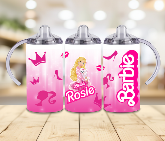 12oz Barbie Sippy Print