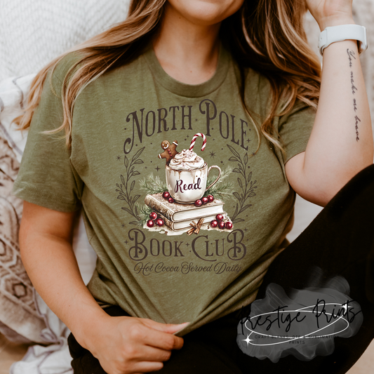 8 Inch North Pole Book Club DTF Print