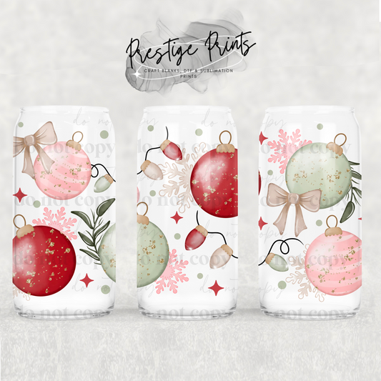 16oz Baubles Sublimation Libbey wrap