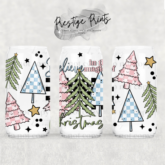16oz Christmas Magic Sublimation Libbey wrap