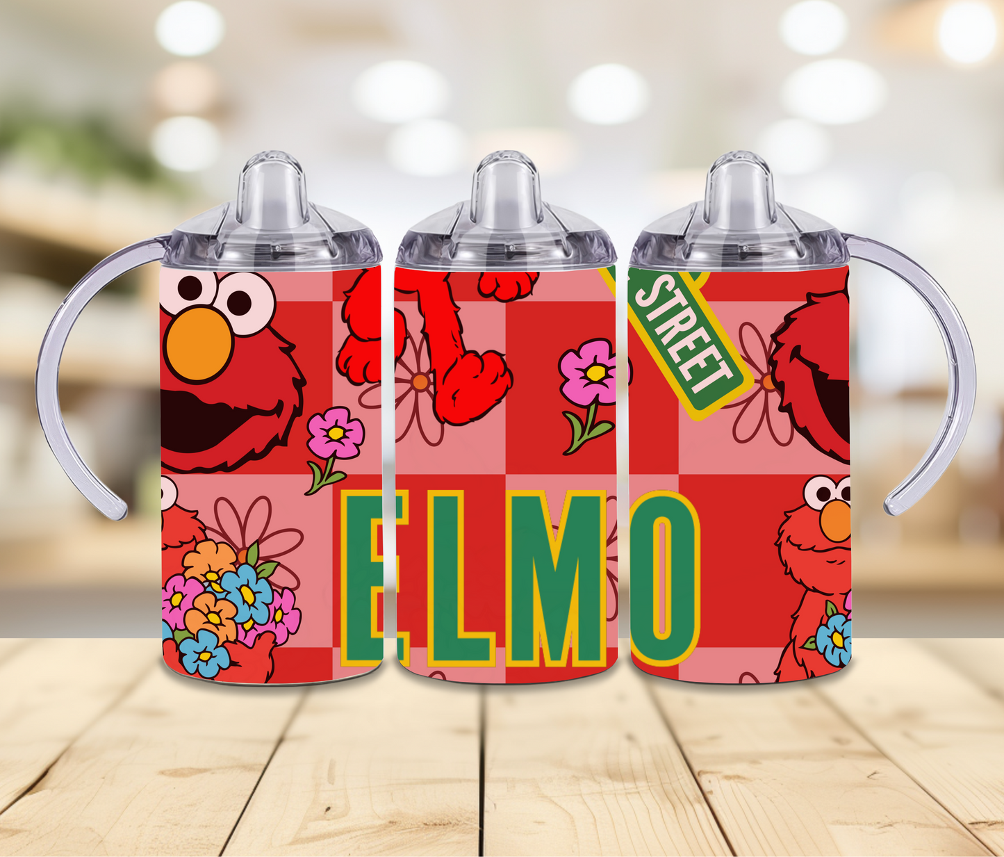 12oz Sesame Elmo Sippy Print