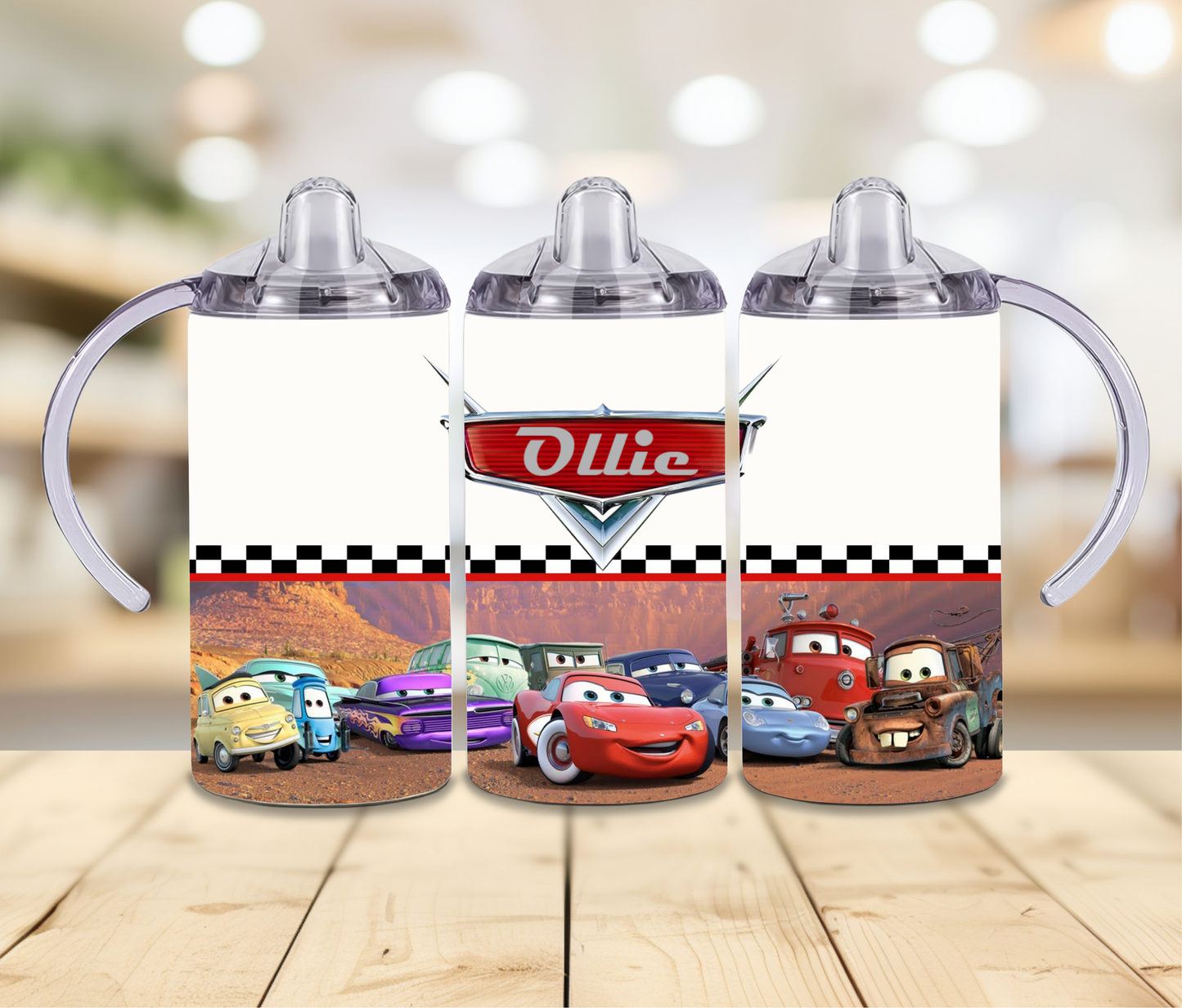 12oz Cars Sippy Print