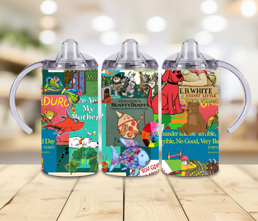 12oz Childrens Books Sippy Print