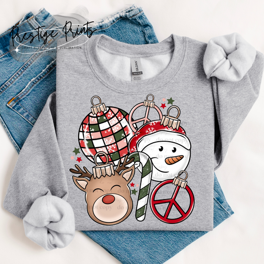 8 Inch Cute Baubles DTF Print