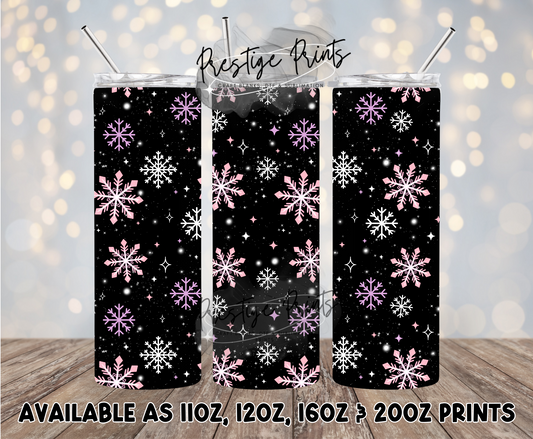 Seamless Snowflakes Christmas Wrap