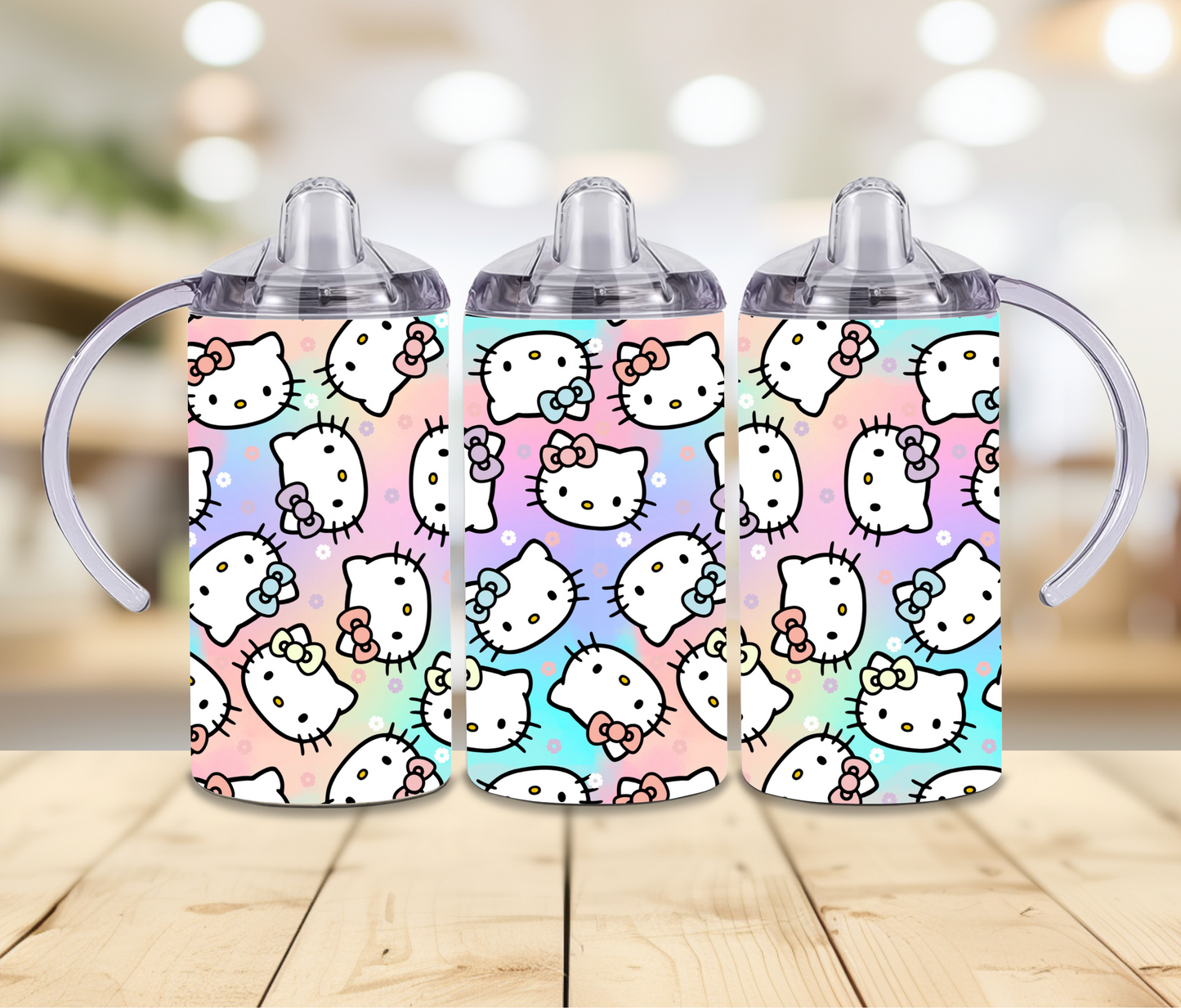 12oz Kitty Sippy Print