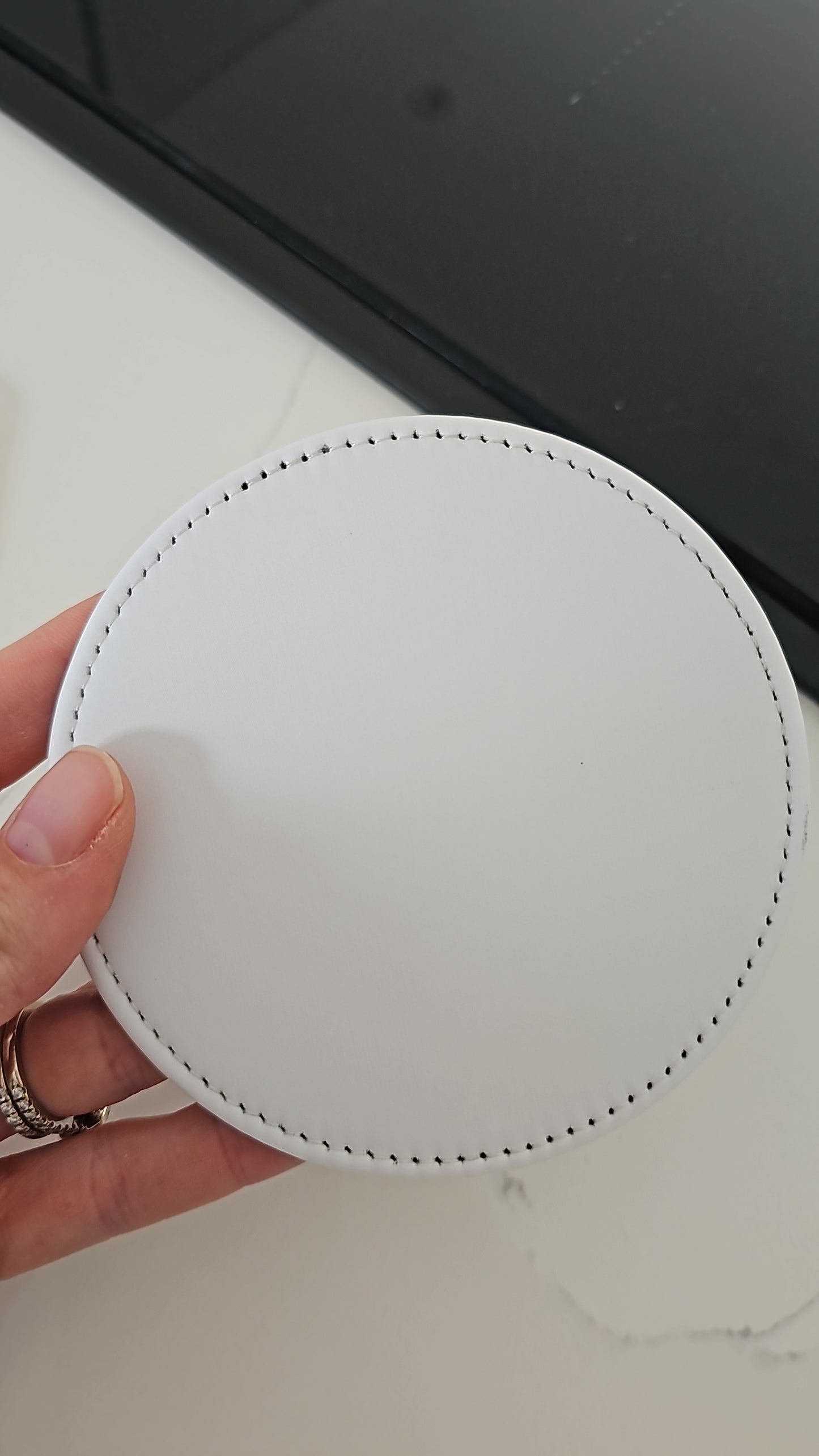 PU Leather sublimation Coasters