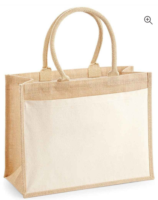 Natural Jute Shopper Tote bags