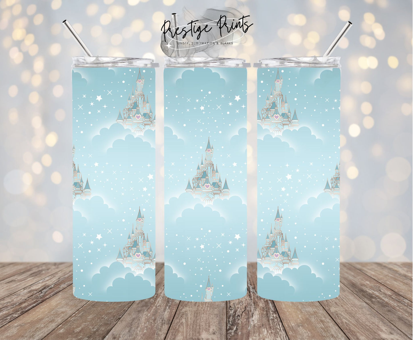 20oz Castle Clouds Tumbler wrap