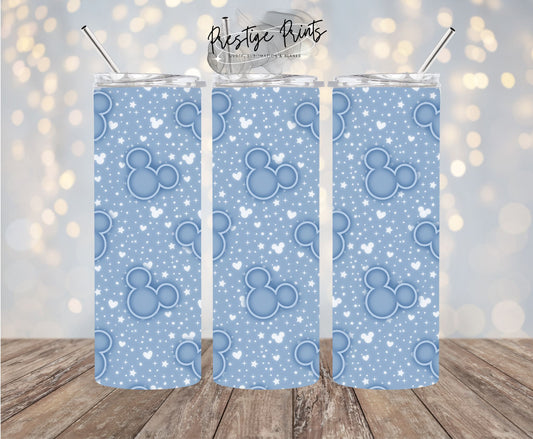 20oz Blue Ears Tumbler wrap