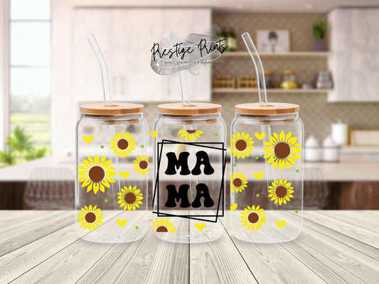 16oz Mama Sublimation Libbey can wrap