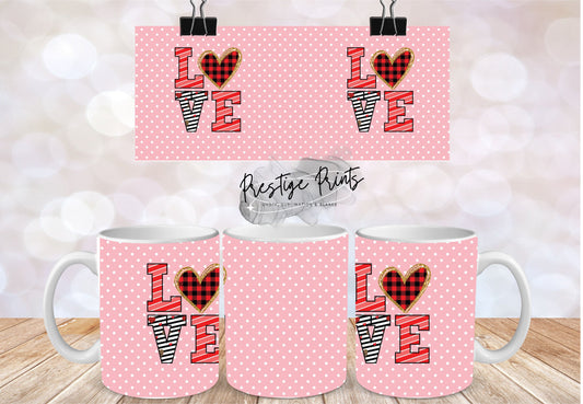 11oz Valentines Mug Sublimation Wrap