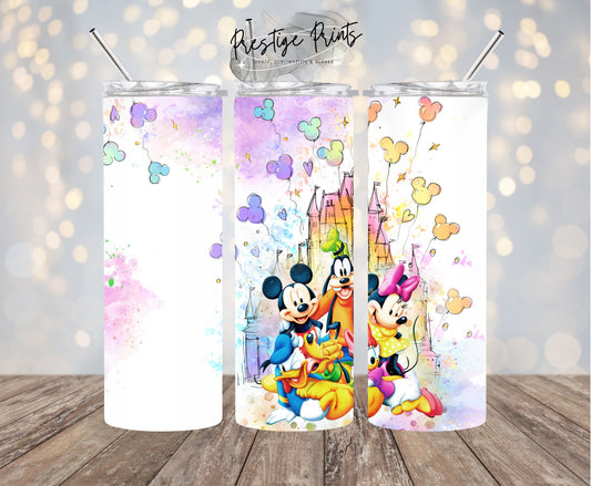 20oz Disney Watercolour Tumbler wrap