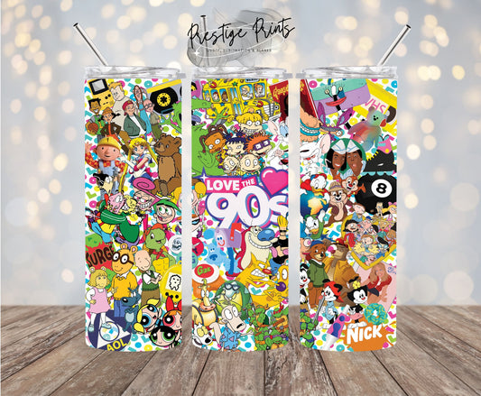 20oz 90's Tumbler wrap