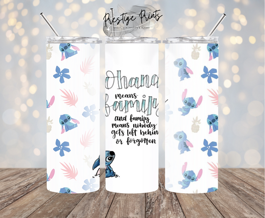 20oz Ohana Tumbler wrap