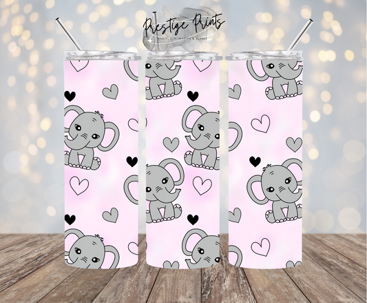 20oz Elephants Tumbler wrap