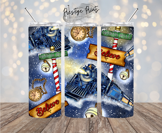 20oz Polar Express Tumbler wrap