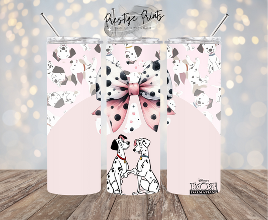 20oz Pink Dalmations 2 Tumbler wrap